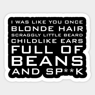 Beans Sticker